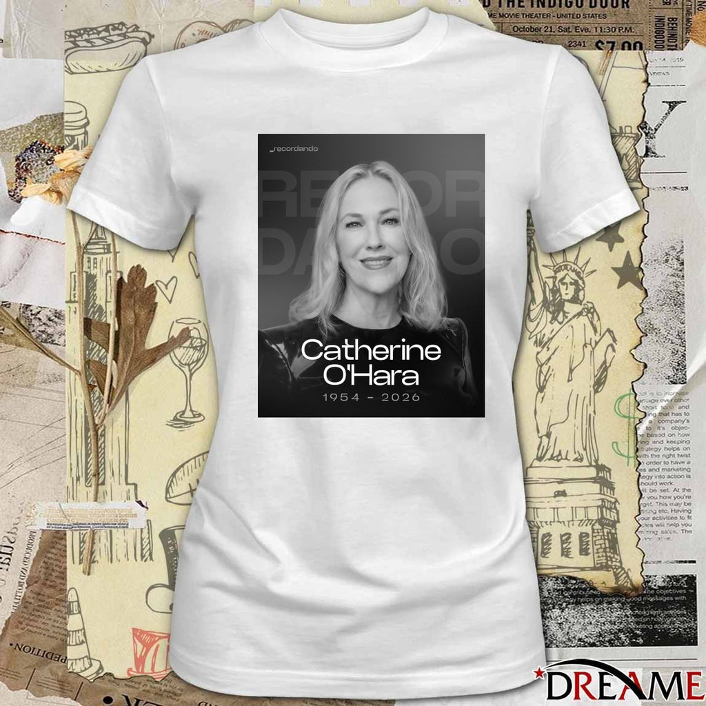 RIP Legend Catherine O’Hara 1954 – 2026 Claro Video Poster t-shirt