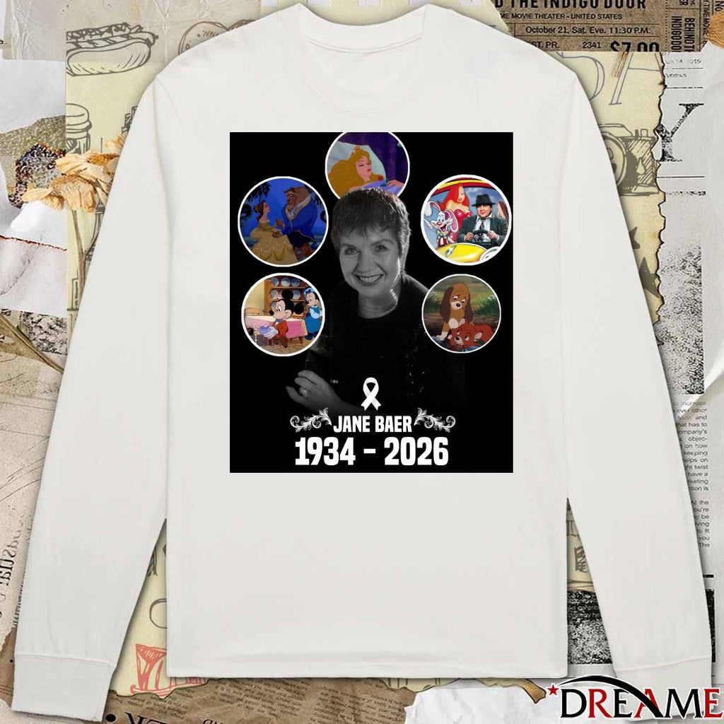 RIP Legendary Animator Jane Baer 1934-2026 t-shirt