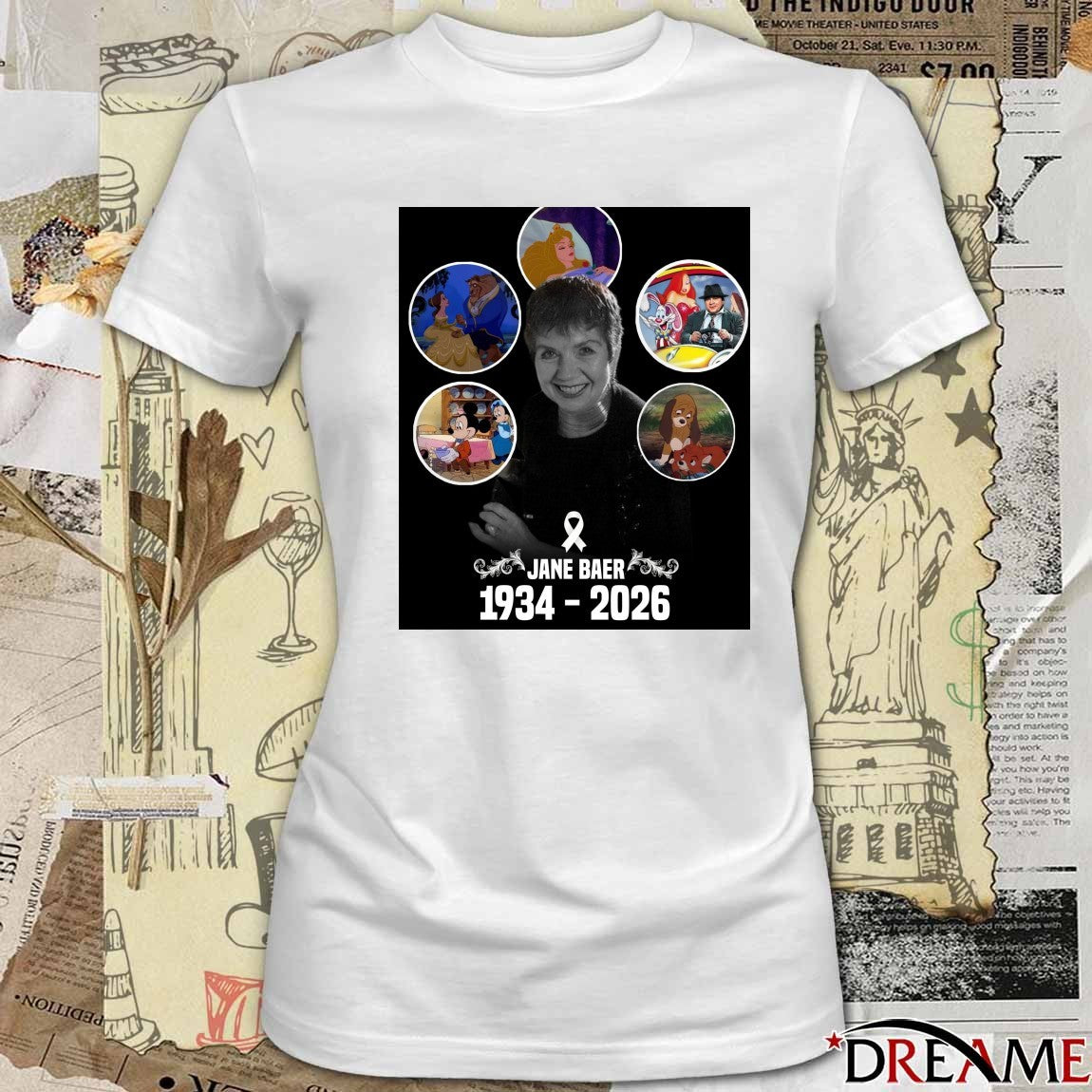 RIP Legendary Animator Jane Baer 1934-2026 t-shirt