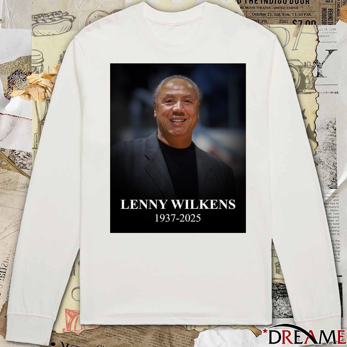 RIP Lenny Wilkens 1937 – 2025 Baseball History Nut Poster t-shirt