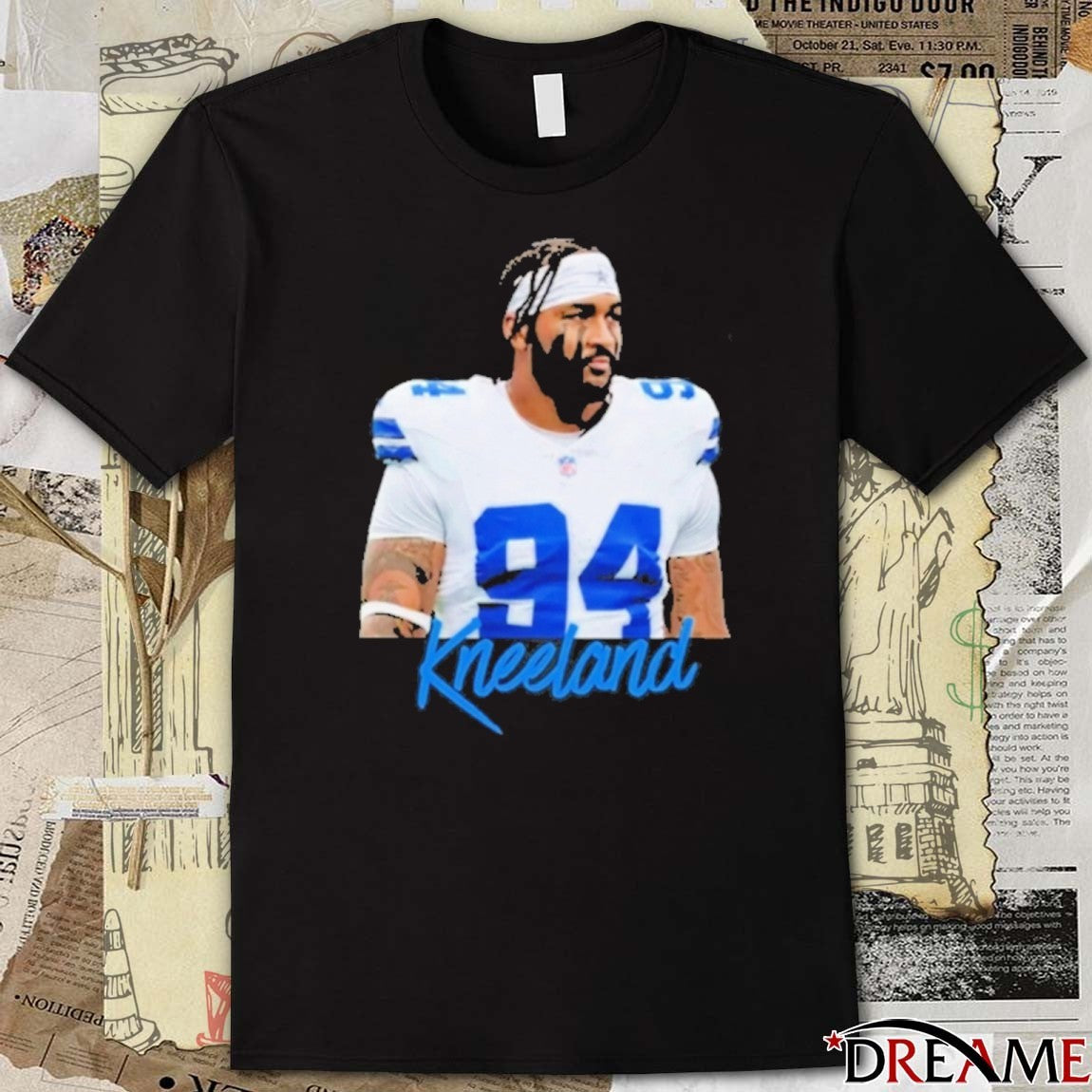 RIP Marshawn Kneeland Dallas Cowboys Defensive End Number 94 t-shirt