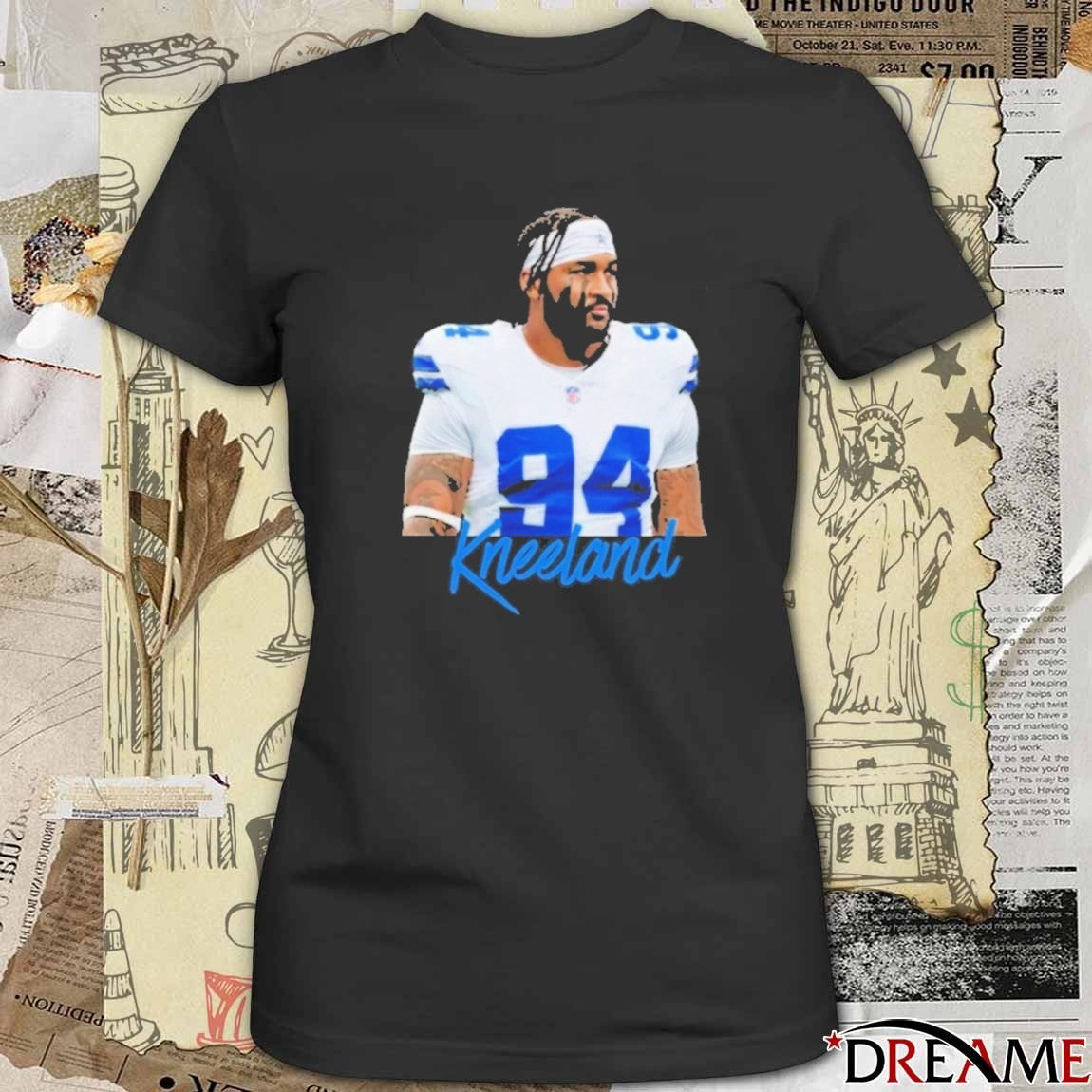 RIP Marshawn Kneeland Dallas Cowboys Defensive End Number 94 t-shirt