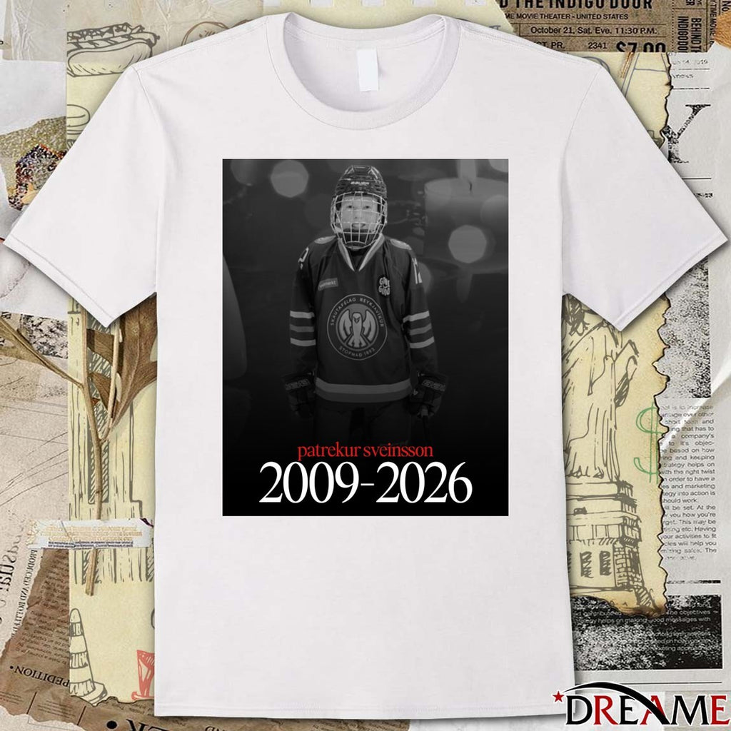 RIP Patrekur Sveinsson 2009 – 2026 PuckEmpire Poster t-shirt