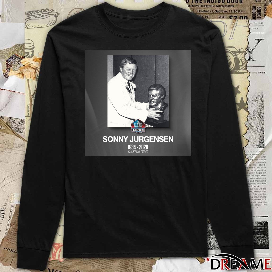 RIP Pro Football Hall of Famer Sonny Jurgensen 1934 – 2026 Poster t-shirt