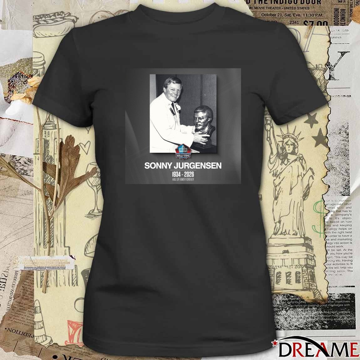 RIP Pro Football Hall of Famer Sonny Jurgensen 1934 – 2026 Poster t-shirt