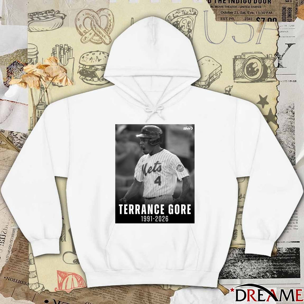 RIP Terrance Gore 1991 – 2026 SNY Mets Poster t-shirt