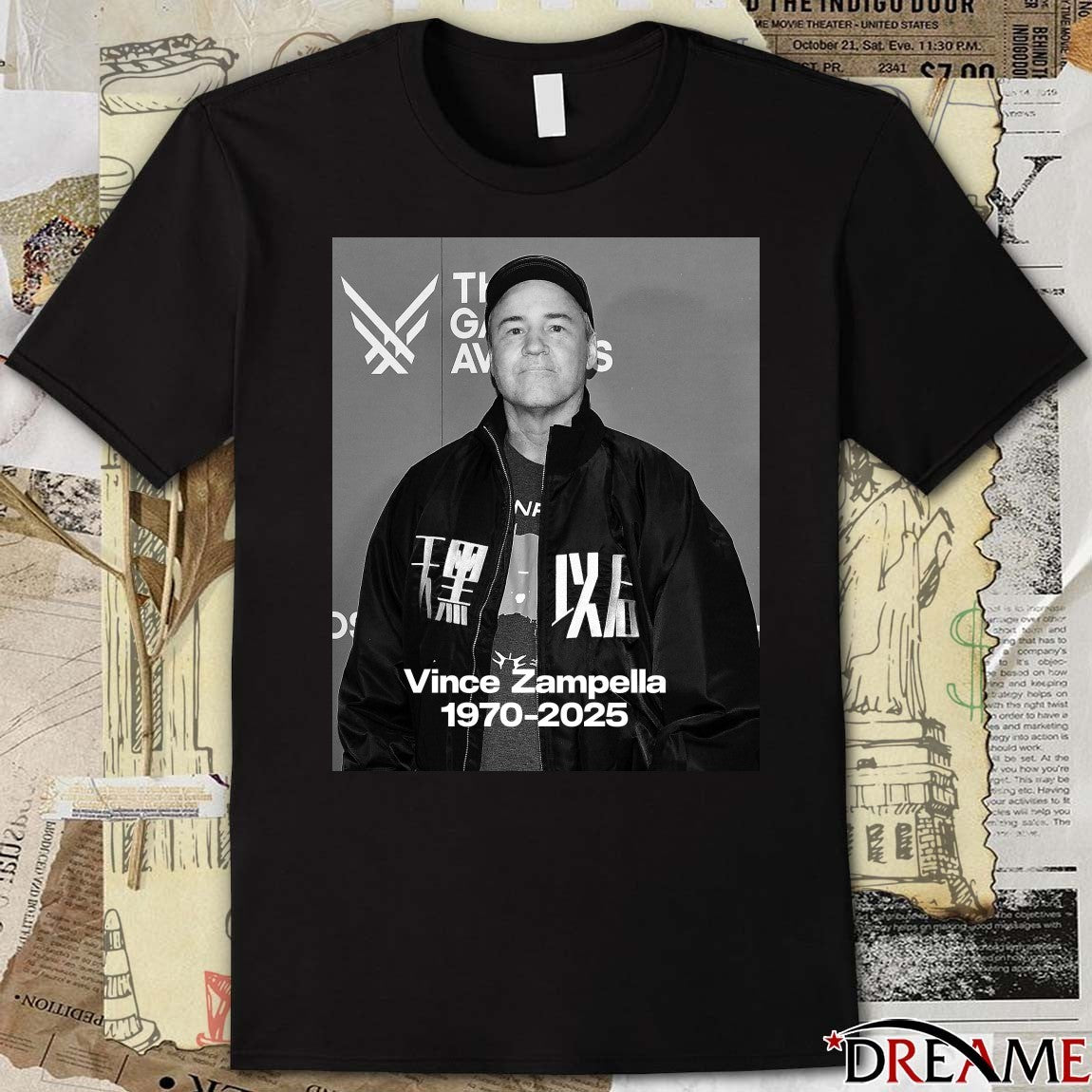 RIP Vince Zampella 1970 – 2025 The Game Awards Poster t-shirt