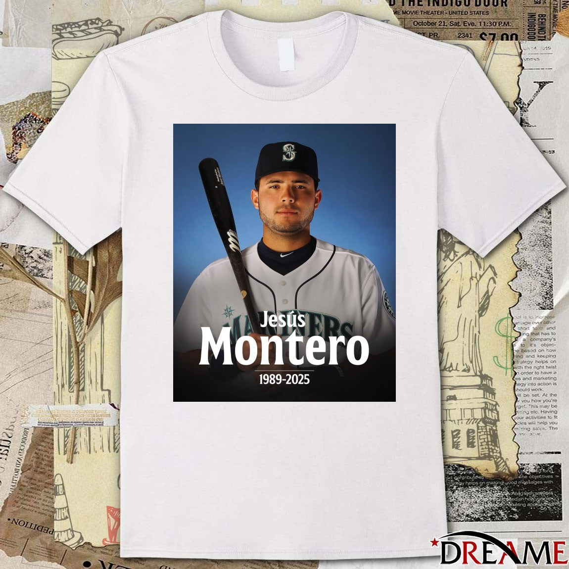 RIP former Major League player Jesús Montero 1989 – 2025 MLB Poster t-shirt