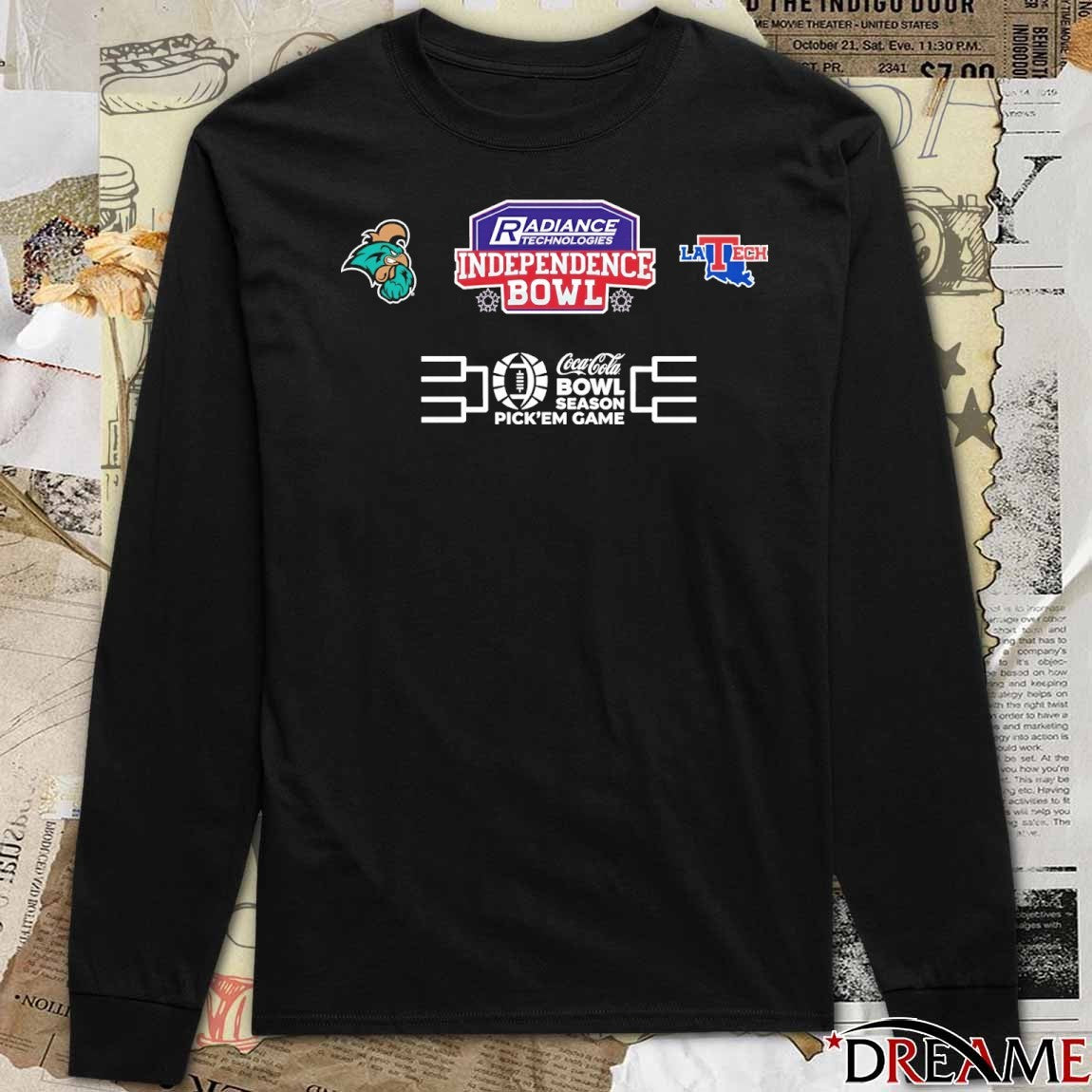 Radiance Technologies Independence Bowl Chanticleers vs Louisiana Tech Bowl Season Logos t-shirt