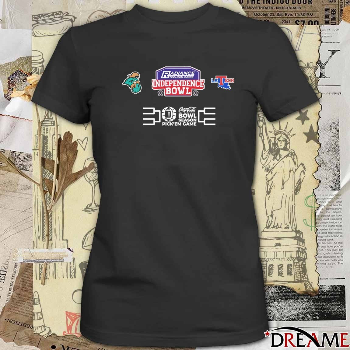 Radiance Technologies Independence Bowl Chanticleers vs Louisiana Tech Bowl Season Logos t-shirt