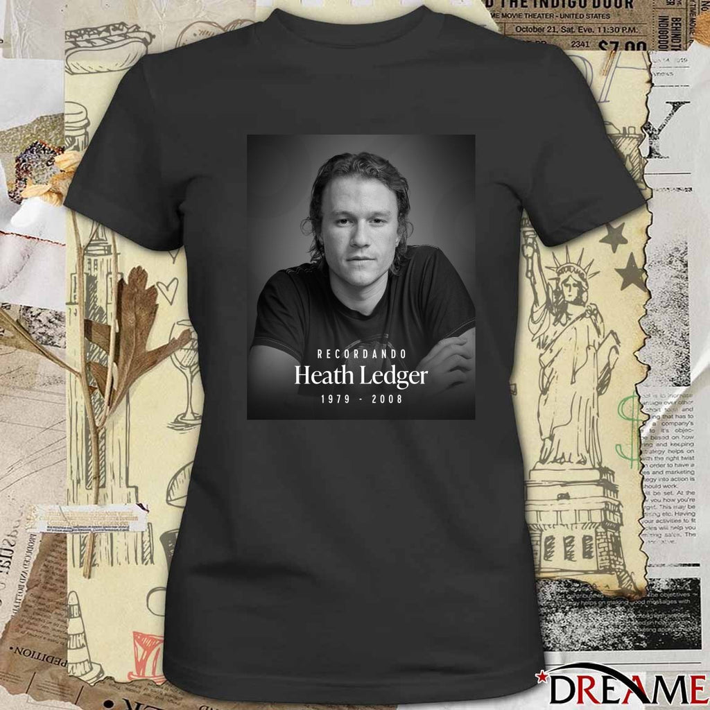 Recordando Heath Ledger 1979 – 2008 Poster t-shirt