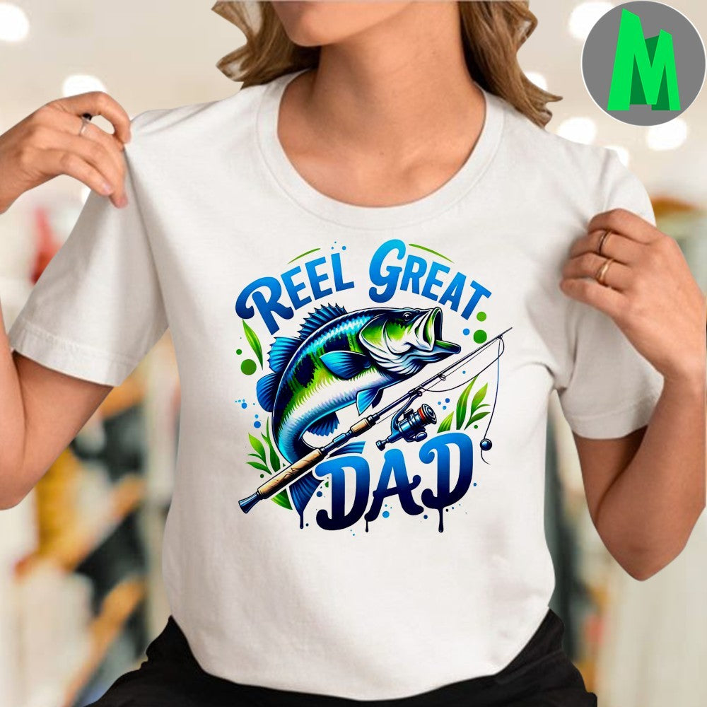 Reel Great Dad Reel Cool Daddy Sublimation Shirt