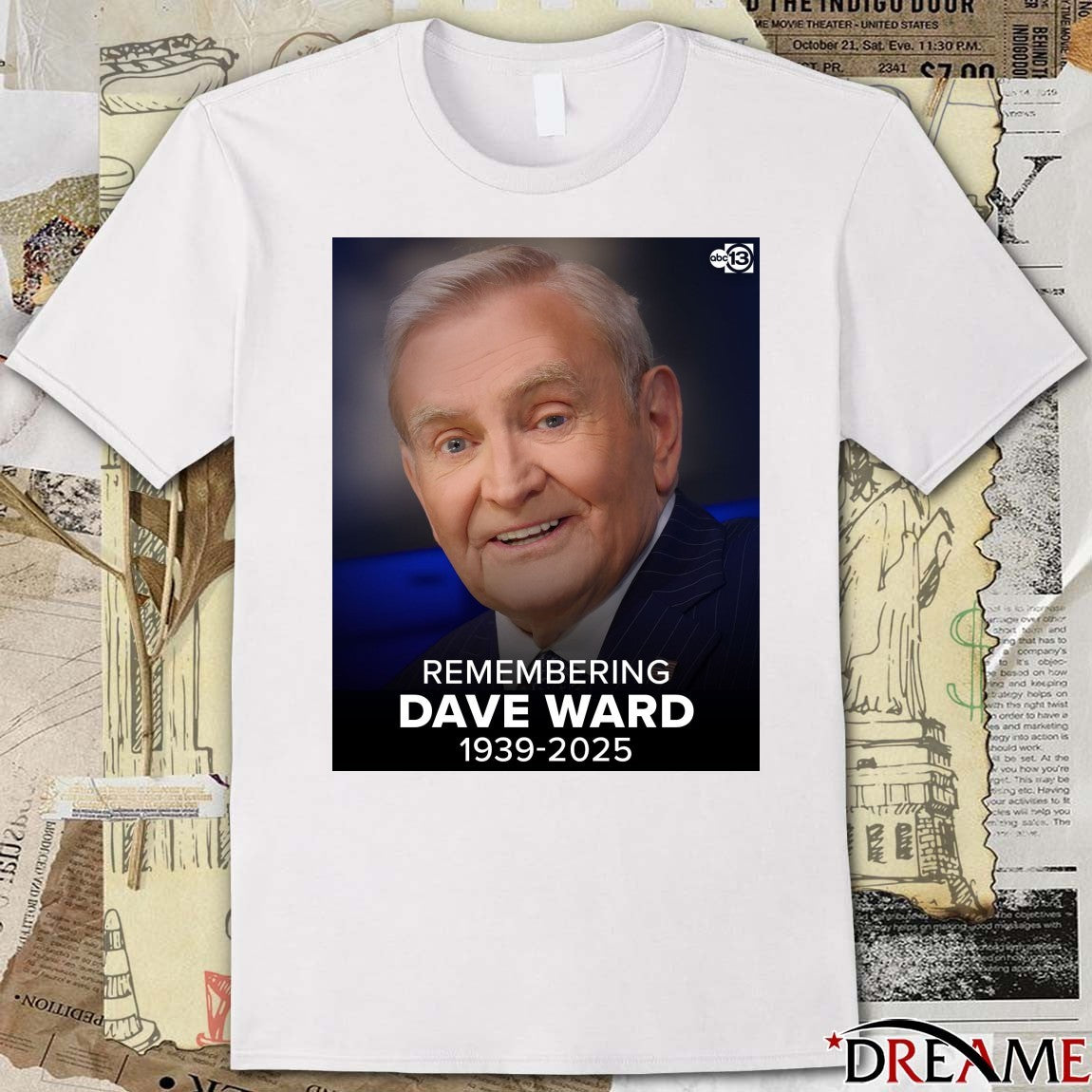 Remembering Dave Ward Passed Away At The Age Of 86 1939 – 2025 Poster t-shirt