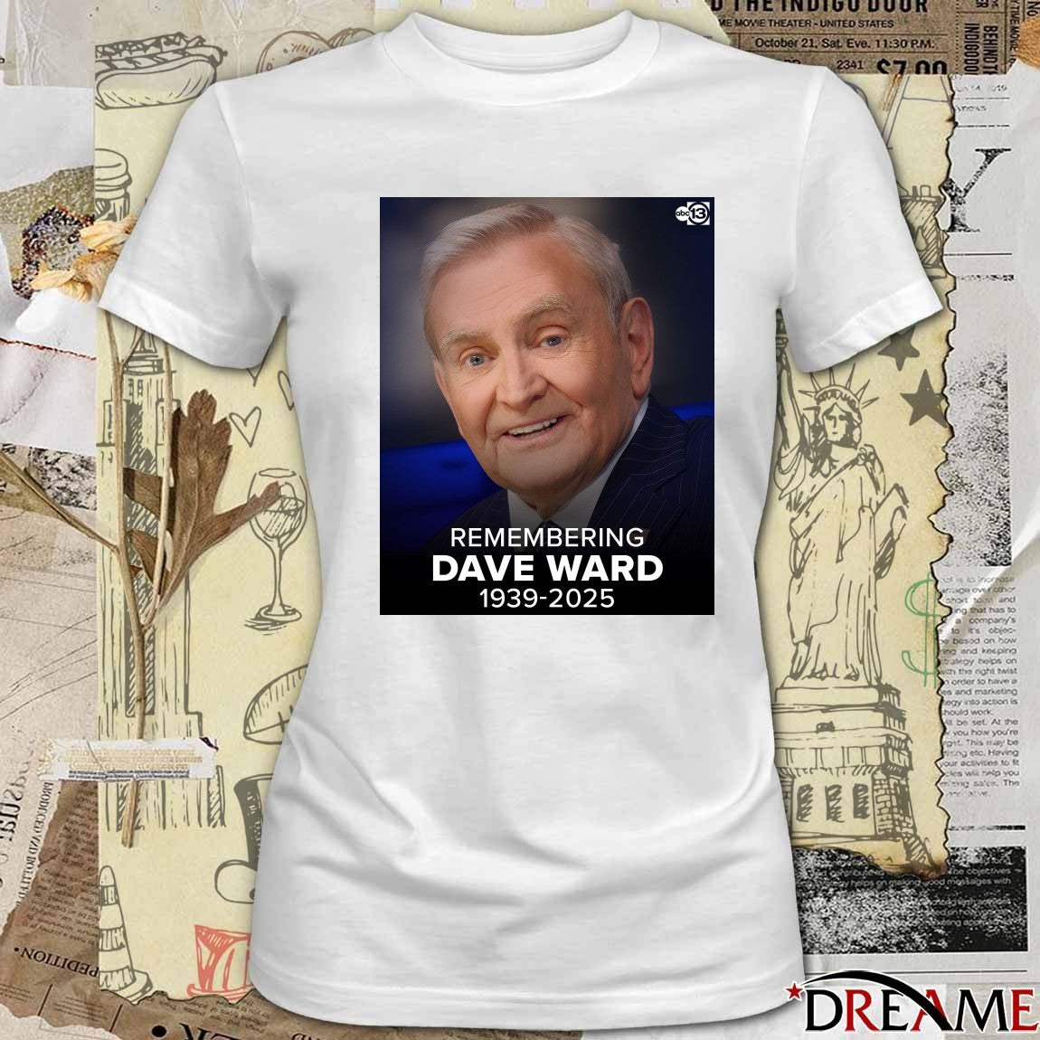 Remembering Dave Ward Passed Away At The Age Of 86 1939 – 2025 Poster t-shirt