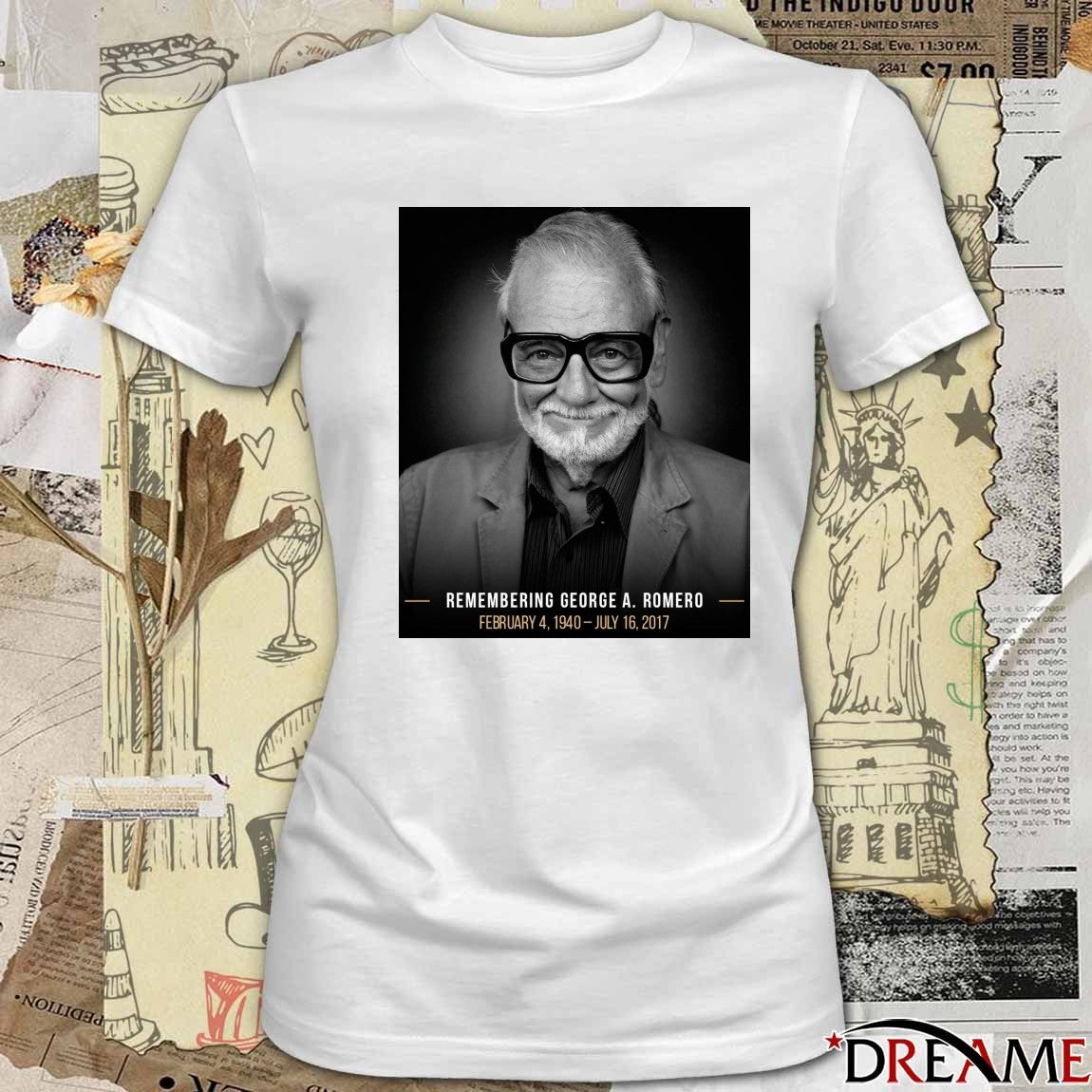 Remembering George A. Romero February 4 1940 – July 16 2017 Poster t-shirt