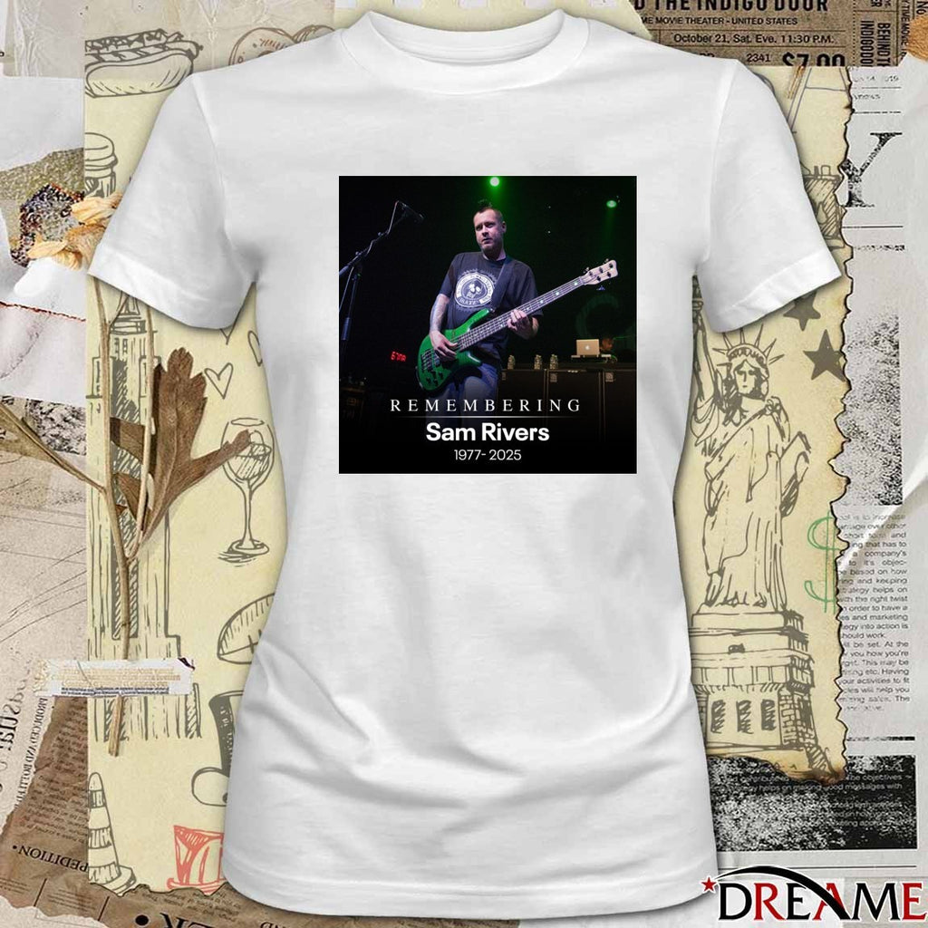 Remembering Sam Rivers 1977 – 2025 FOX 26 Houston Poster t-shirt