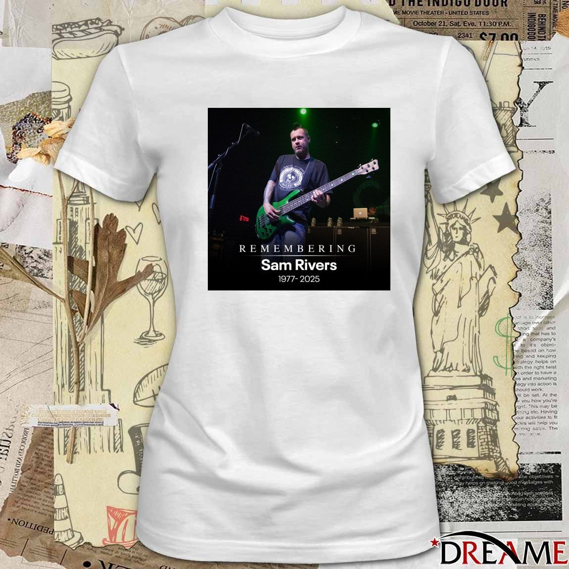 Remembering Sam Rivers 1977 – 2025 FOX 26 Houston Poster t-shirt