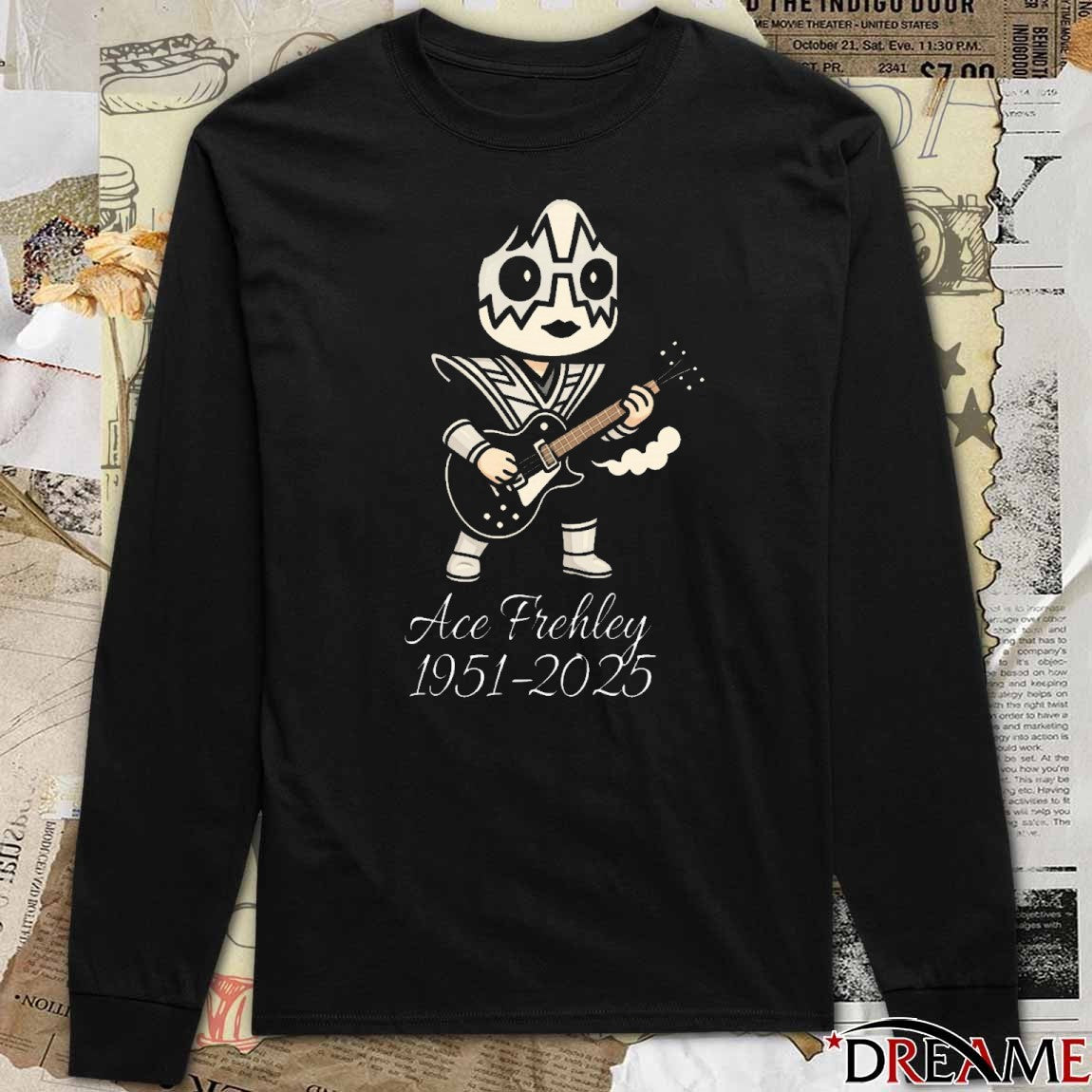 Rest In Peace Ace Frehley 1951-2025 Chibi Fanart t-shirt