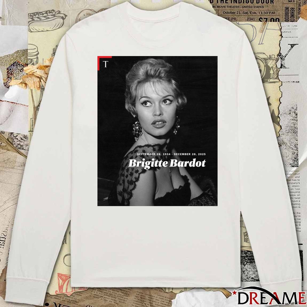 Rest In Peace Actress Brigitte Bardot September 25 1934 – December 28, 2025 Poster t-shirt