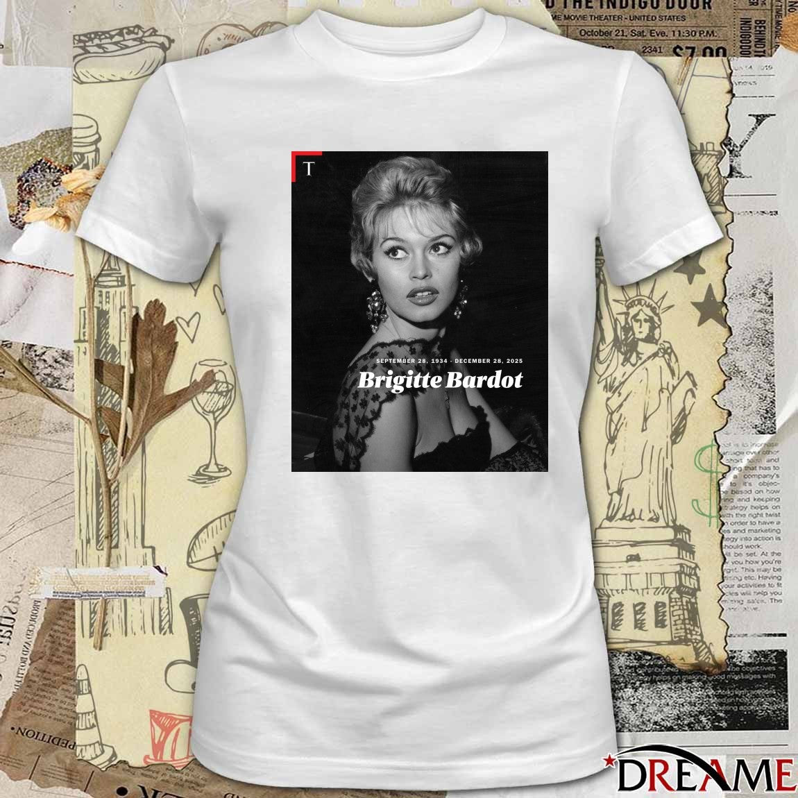Rest In Peace Actress Brigitte Bardot September 25 1934 – December 28, 2025 Poster t-shirt