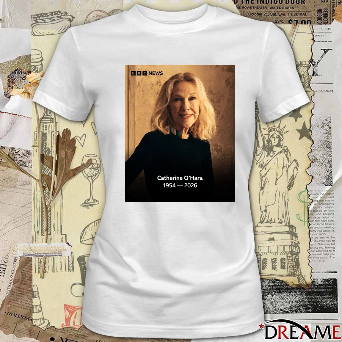 Rest In Peace Actress Catherine O’Hara 1954 – 2026 BBC News Poster t-shirt