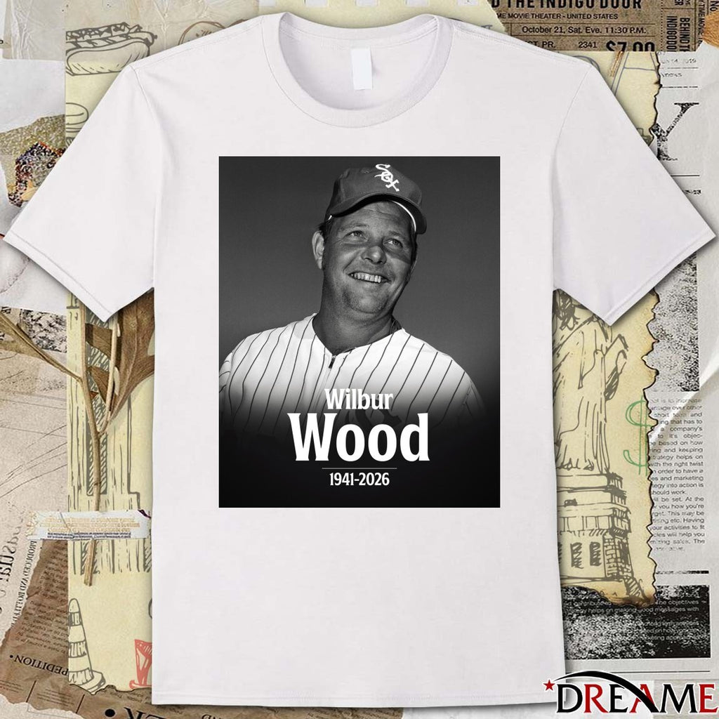 Rest In Peace All-Star Wilbur Wood 1941 – 2026 MLB Poster t-shirt