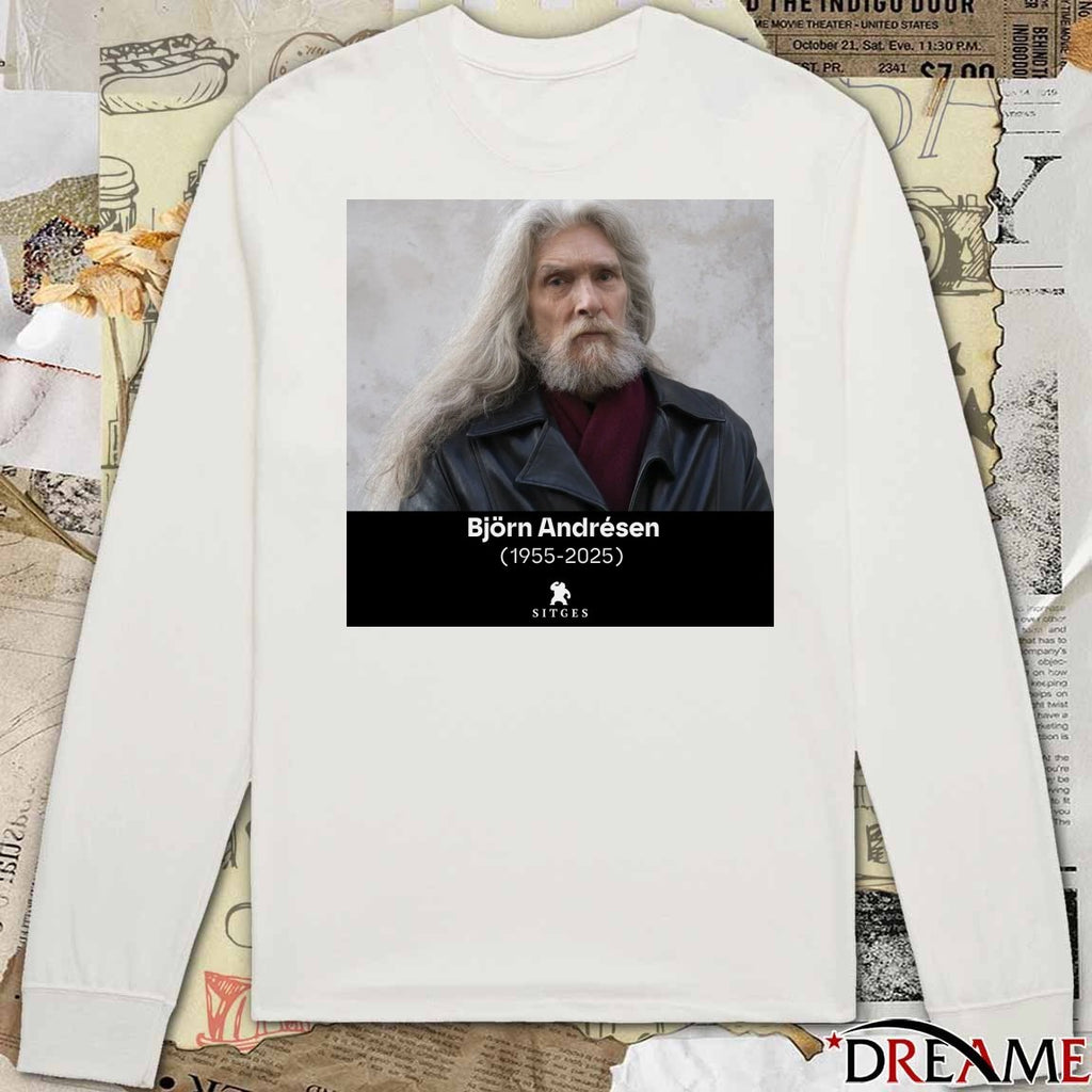 Rest In Peace Björn Andrésen 1955 – 2025 Sitges Film Festival Poster t-shirt