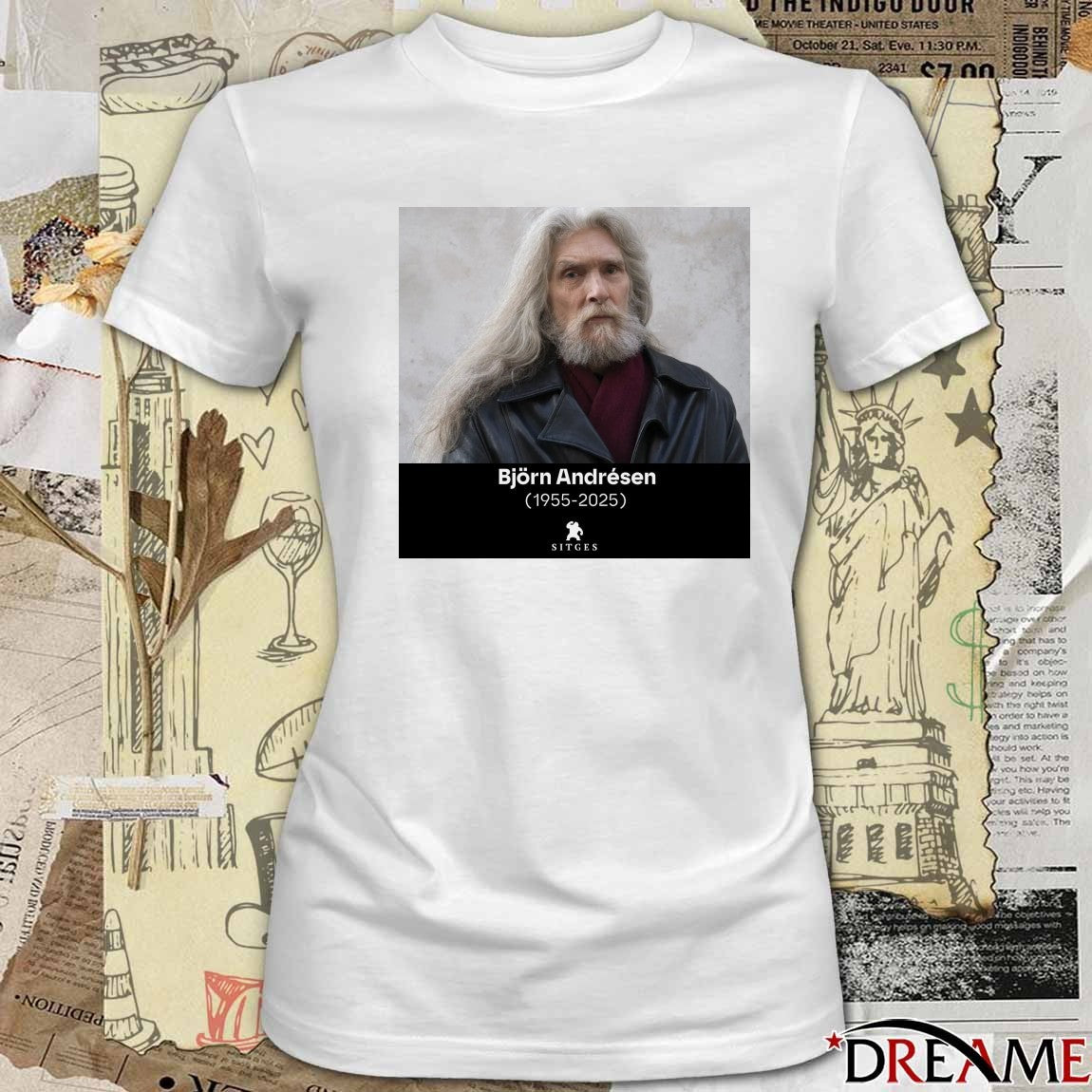 Rest In Peace Björn Andrésen 1955 – 2025 Sitges Film Festival Poster t-shirt