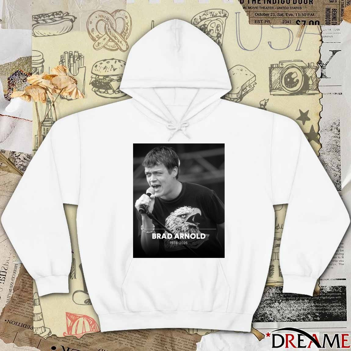 Rest In Peace Brad Arnold 1978-2026 Spin Poster t-shirt