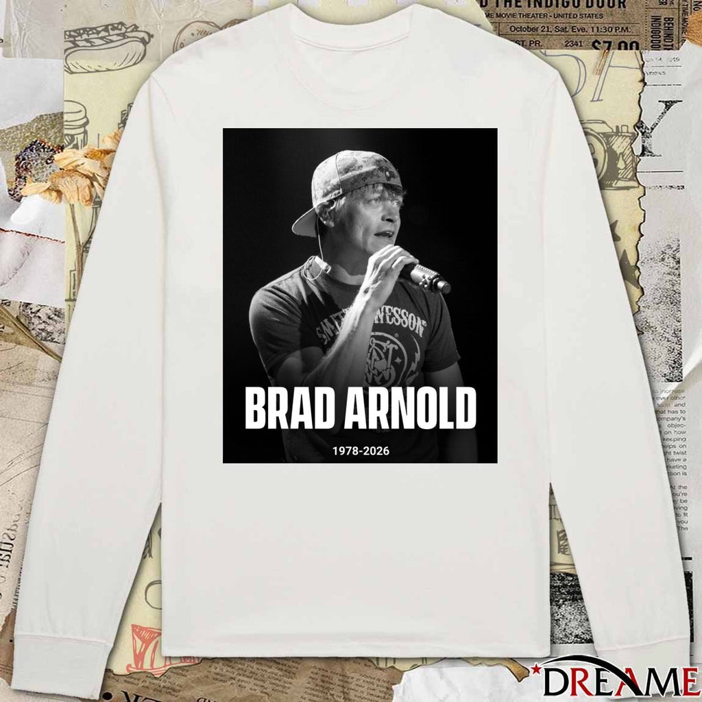 Rest In Peace Brad Arnold Has Passed Away At The Age Of 47 1978-2026 Poster t-shirt