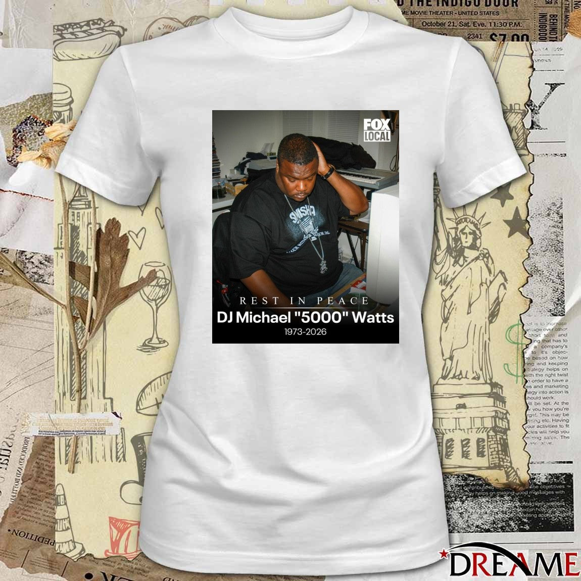 Rest In Peace DJ Michael 5000 Watts 1973-2026 Poster t-shirt