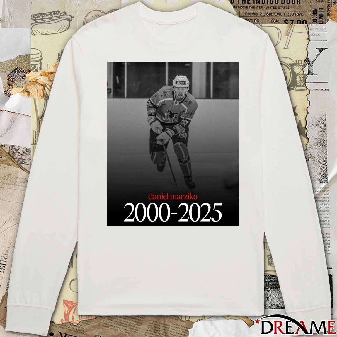 Rest In Peace Daniel Marziko At The Age Of 24 2000 – 2025 Puck Empire Poster t-shirt