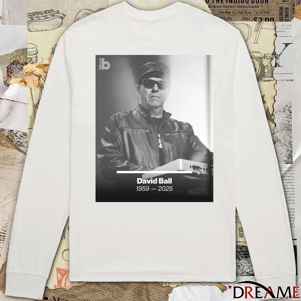 Rest In Peace David Ball 1959-2025 Billboard Poster t-shirt