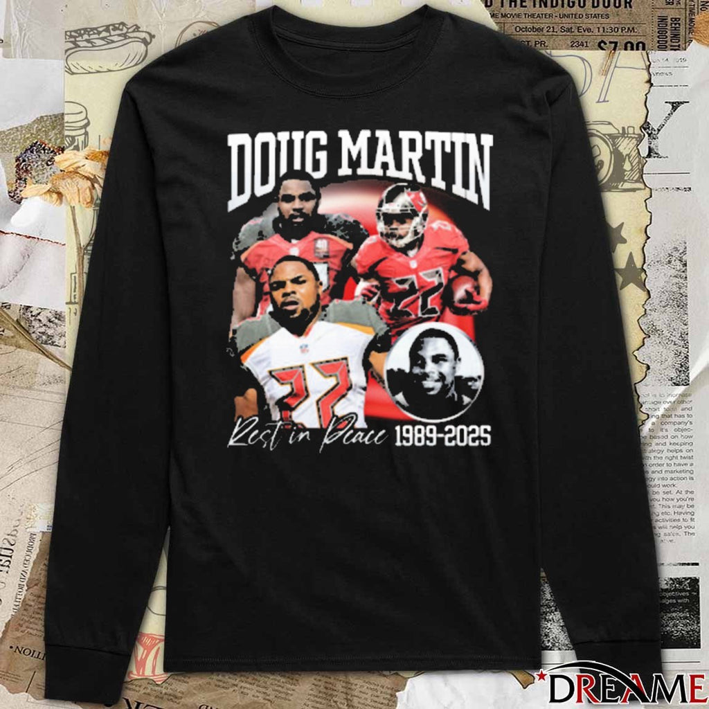 Rest In Peace Doug Martin 1989-2025 Fanart t-shirt