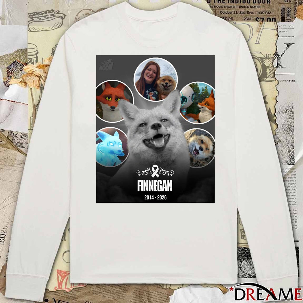 Rest In Peace Finnegan The Internet’s Most Beloved Fox 2014 – 2026 Poster t-shirt