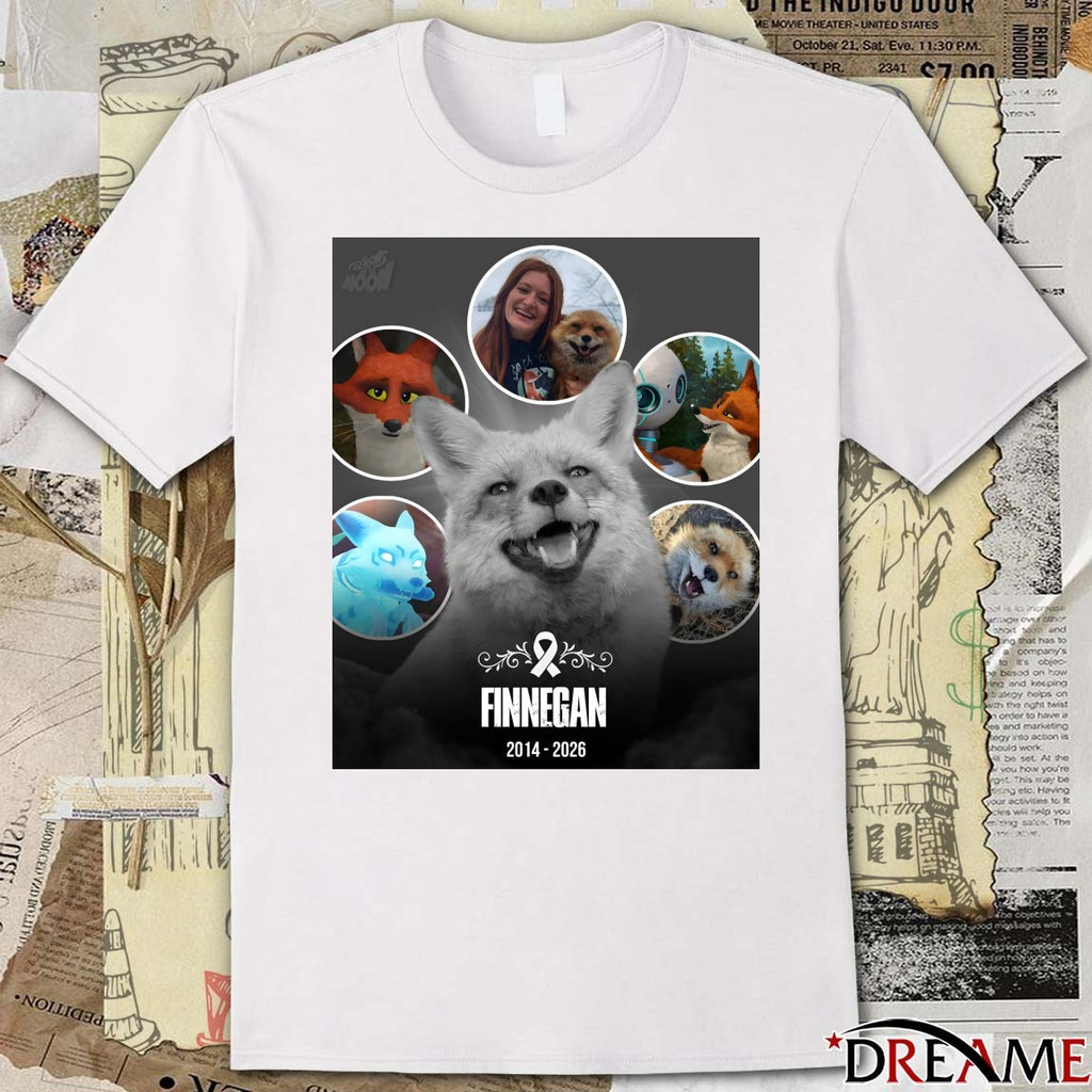 Rest In Peace Finnegan The Internet’s Most Beloved Fox 2014 – 2026 Poster t-shirt