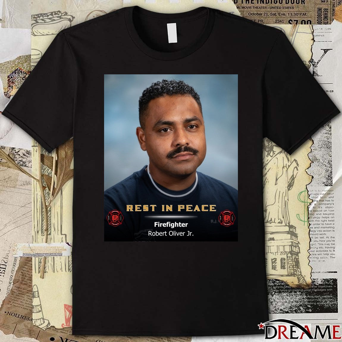 Rest In Peace Firefighter Robert Oliver Jr. t-shirt