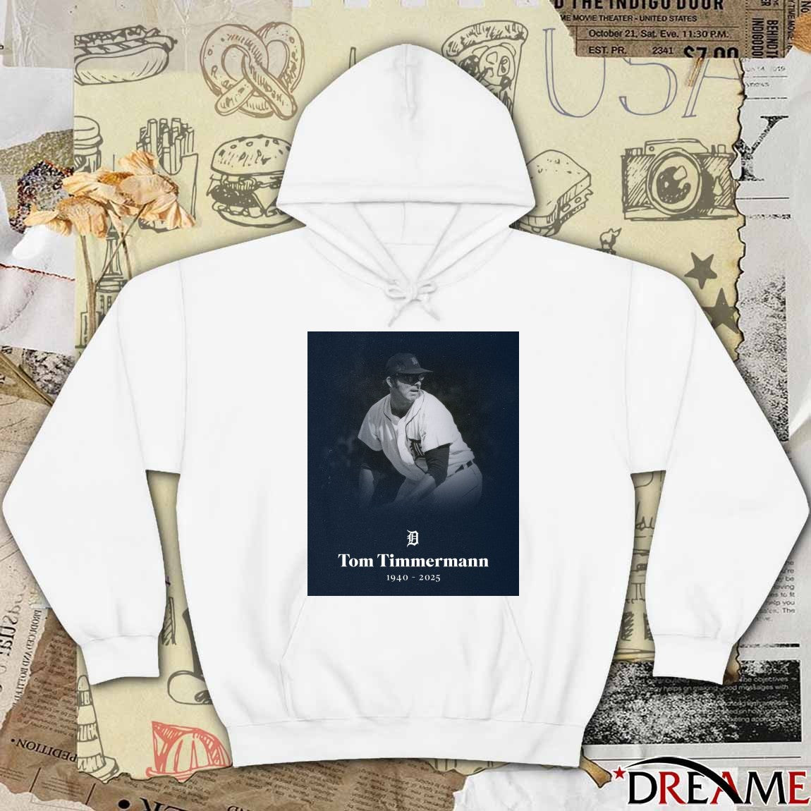 Rest In Peace Former Detroit Tigers Pitcher Tom Timmermann 1940 – 2025 Poster t-shirt