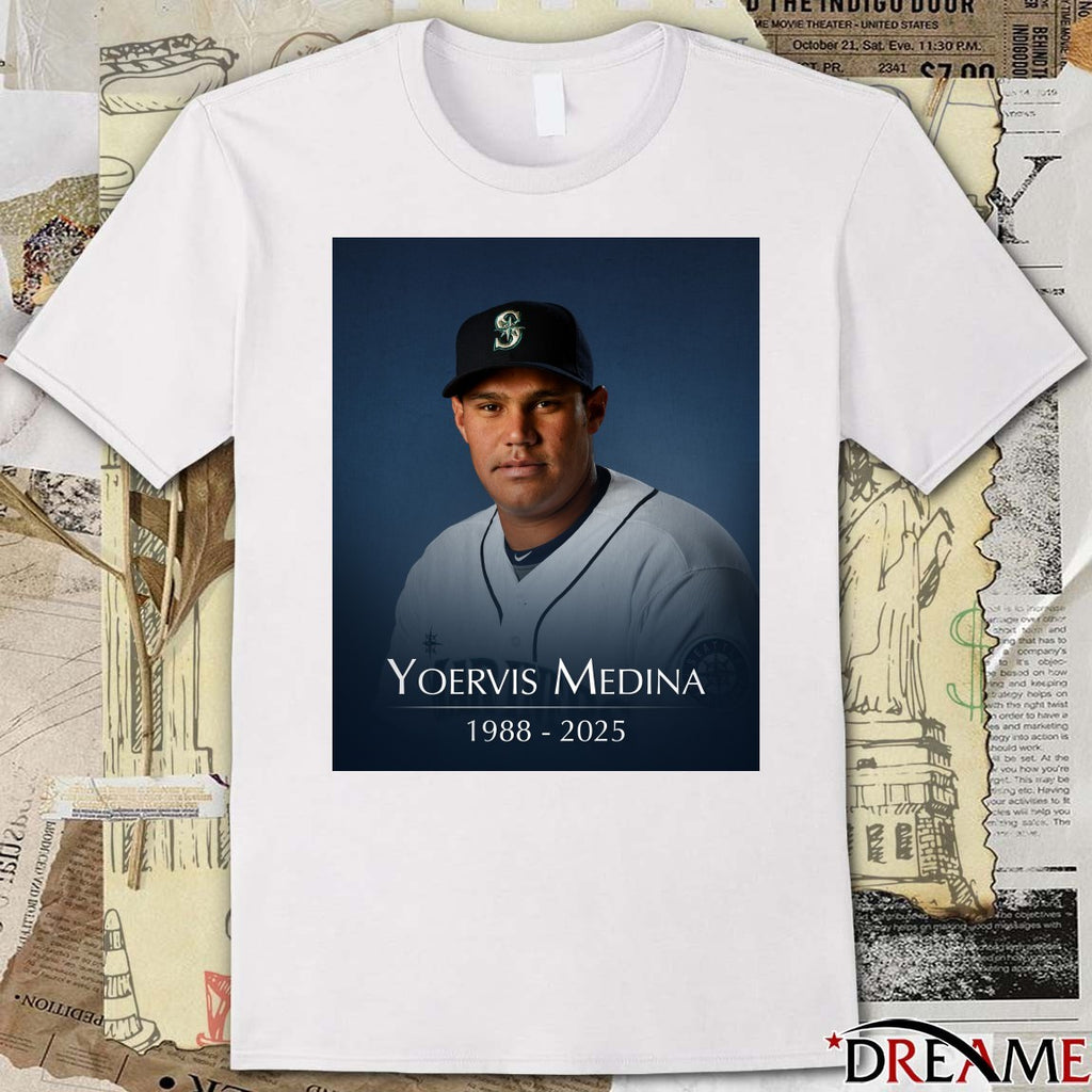 Rest In Peace Former Mariners Pitcher Yoervis Medina 1988 – 2025 Poster t-shirt