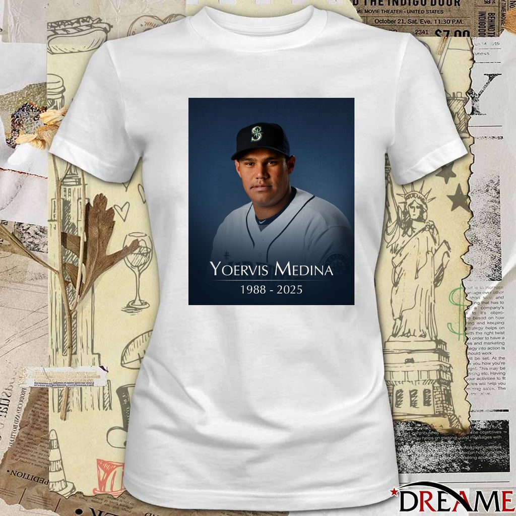 Rest In Peace Former Mariners Pitcher Yoervis Medina 1988 – 2025 Poster t-shirt