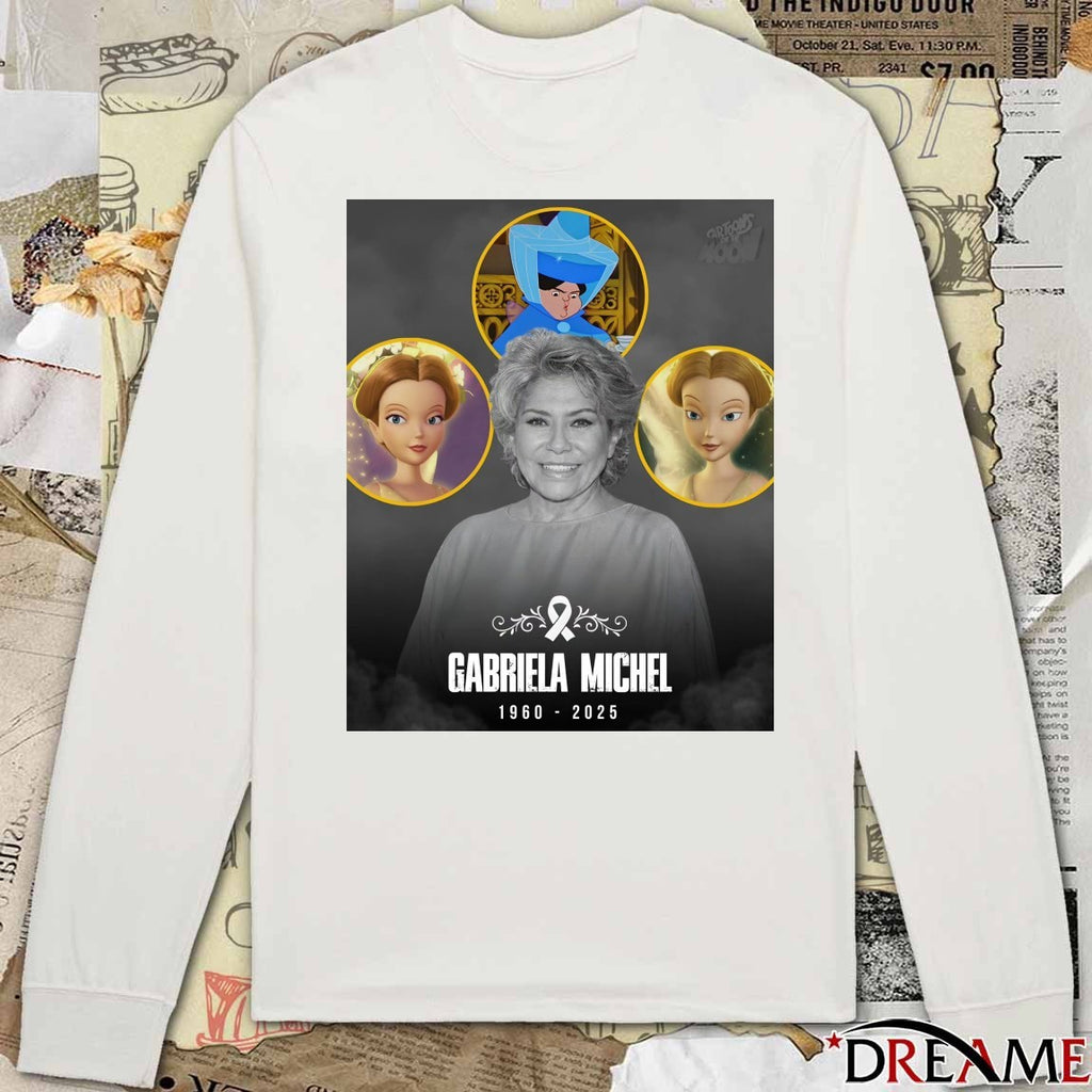 Rest In Peace Gabriela Michel 1960 – 2025 Cartoons On The Moon Poster t-shirt