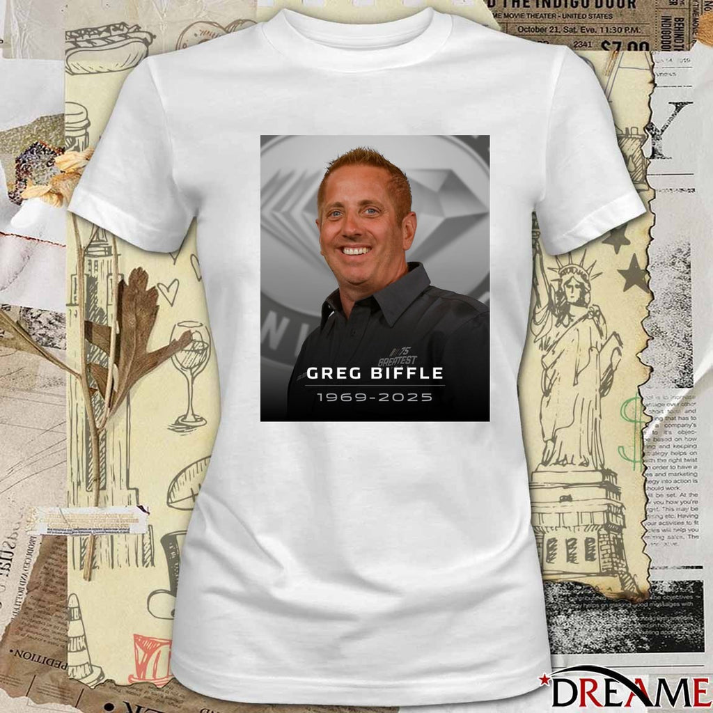 Rest In Peace Greg Biffle 1969 – 2025 NASCAR Poster t-shirt