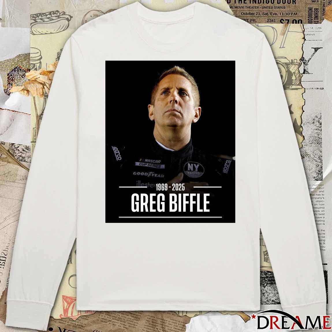 Rest In Peace Greg Biffle 1969 – 2025 NASCAR on FOX Poster t-shirt