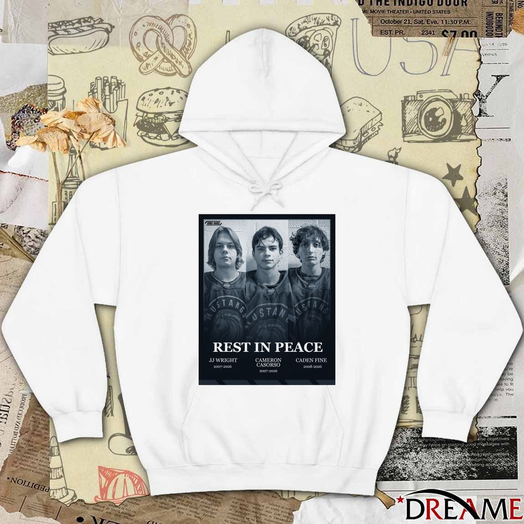 Rest In Peace JJ Wright, Cameron Casorso and Caden Fine Southern Alberta Mustangs Poster t-shirt