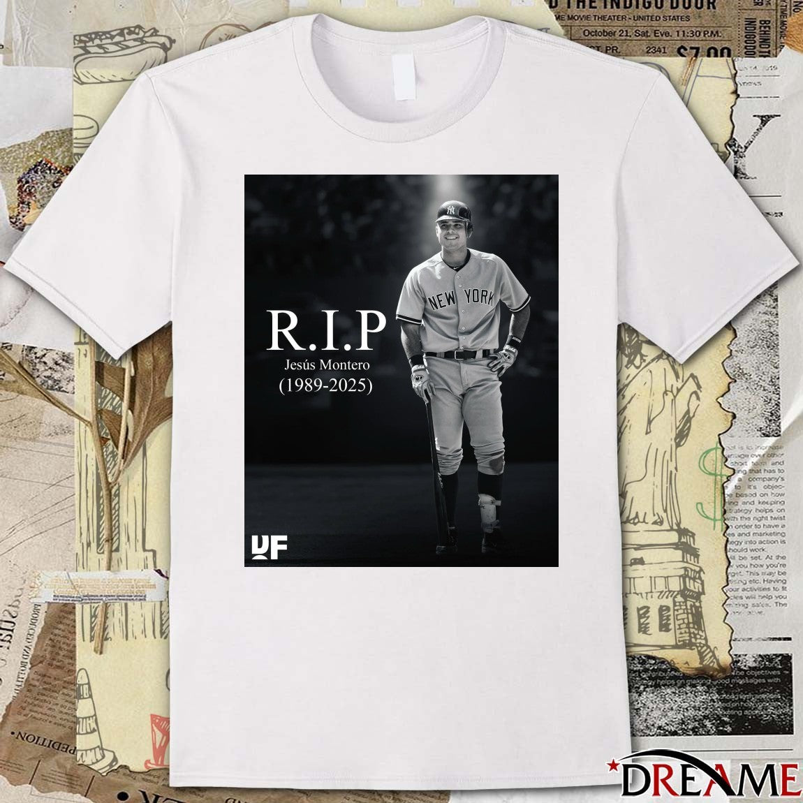 Rest In Peace Jesús Montero 1989 – 2025 Dugout Forever Poster t-shirt