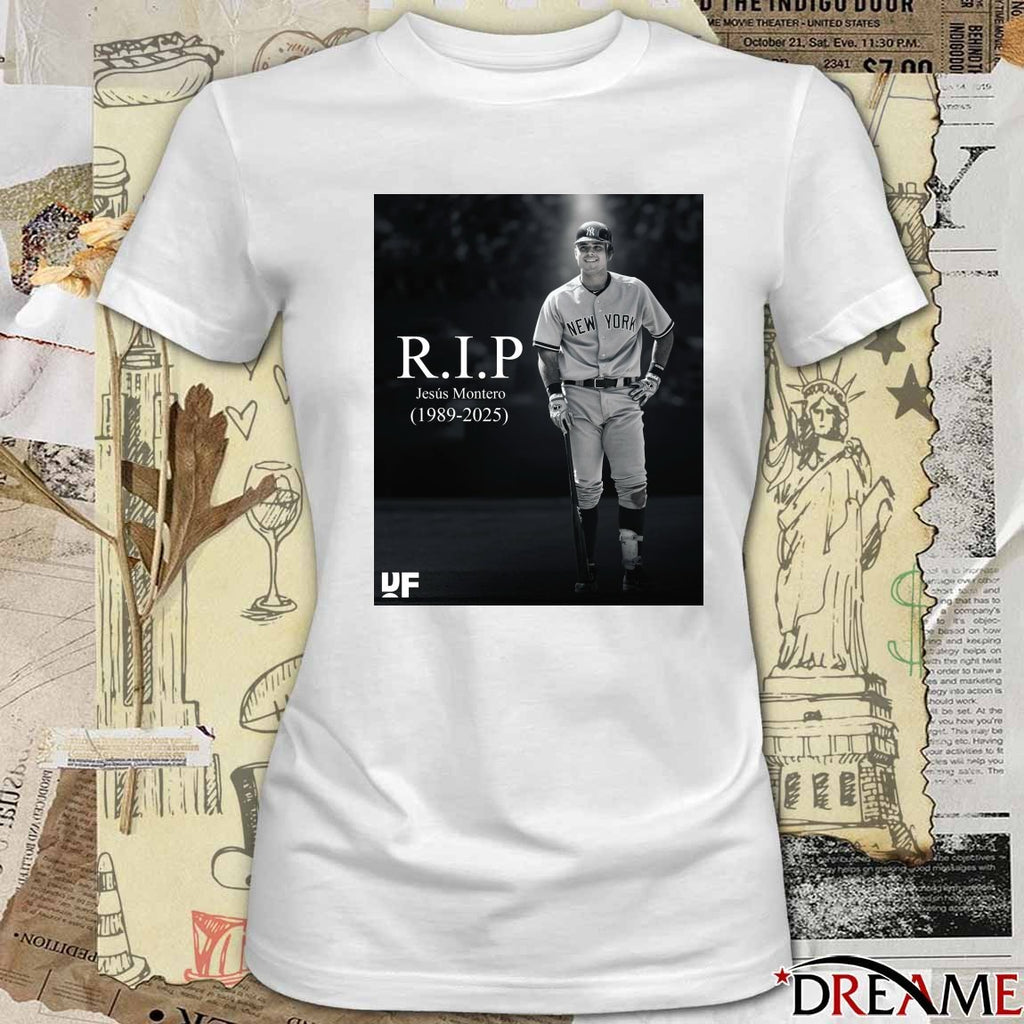 Rest In Peace Jesús Montero 1989 – 2025 Dugout Forever Poster t-shirt