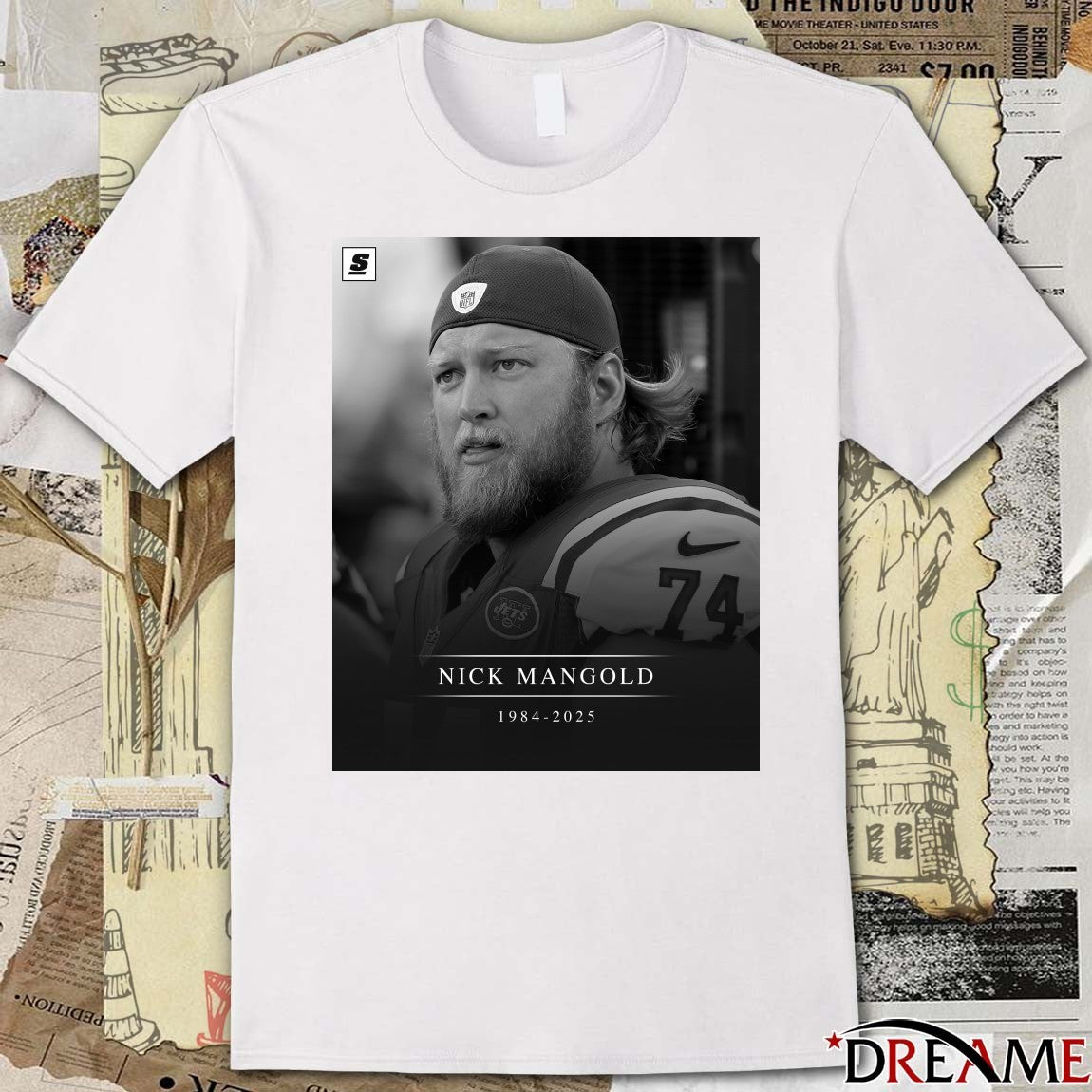 Rest In Peace Jets Legend Center Nick Mangold Has Passed Away 1984 – 2025 Poster t-shirt