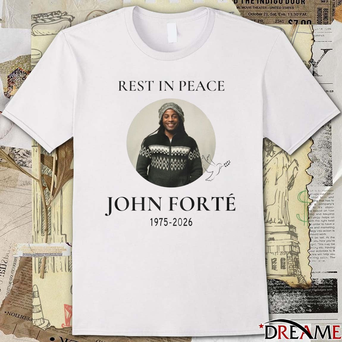 Rest In Peace John Forte 1975-2026 t-shirt