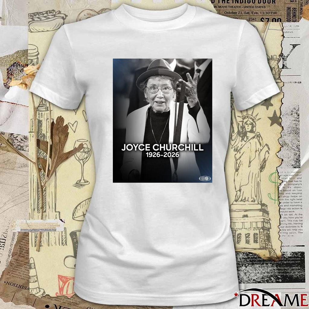 Rest In Peace Joyce Churchill 1926 – 2026 NRL on Nine Poster t-shirt