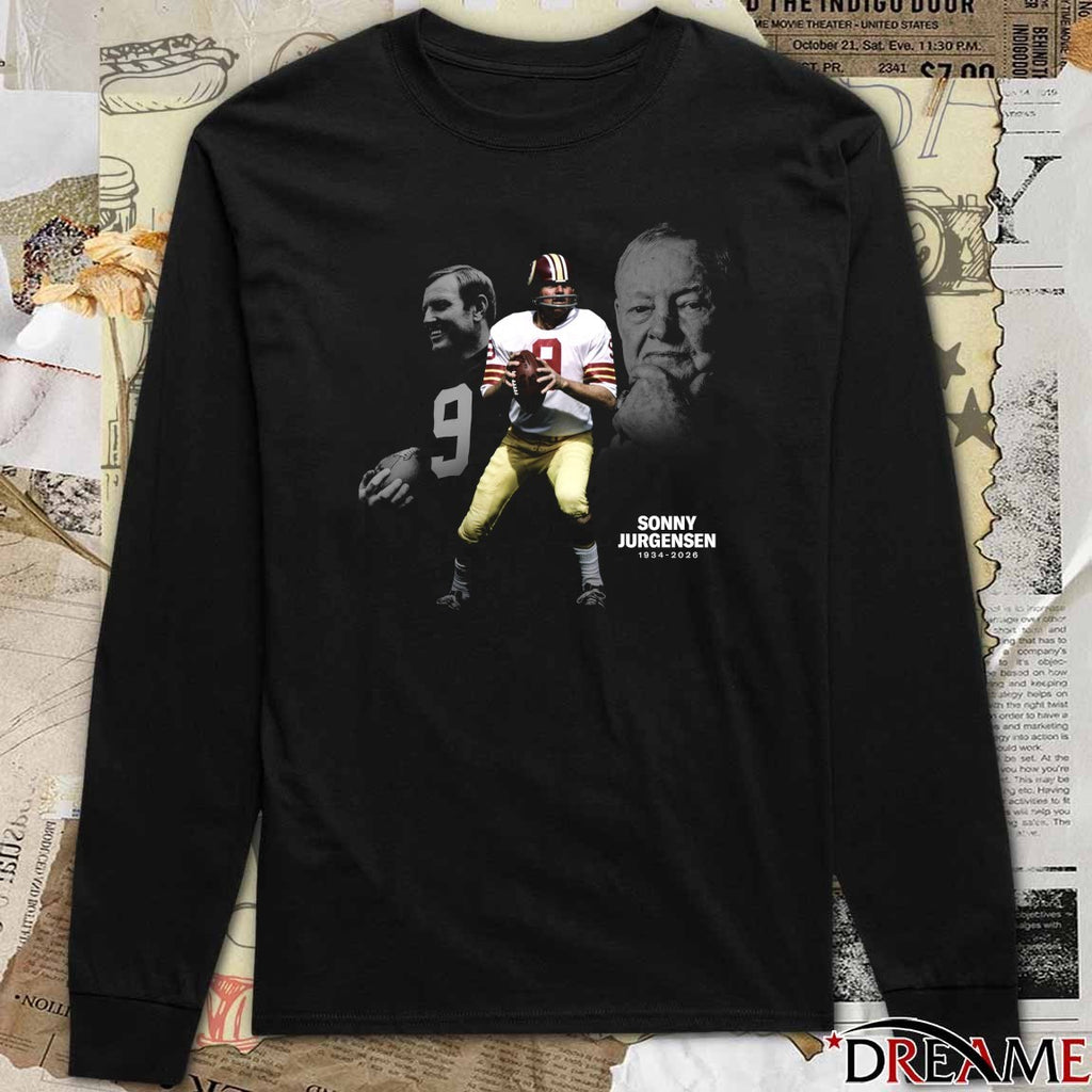 Rest In Peace Legendary Sonny Jurgensen Washington Commanders 1934 – 2026 t-shirt